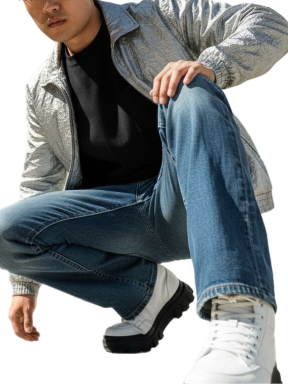 True Religion | Deer Hallow Denim Orange Stitch  Straight Leg Jeans